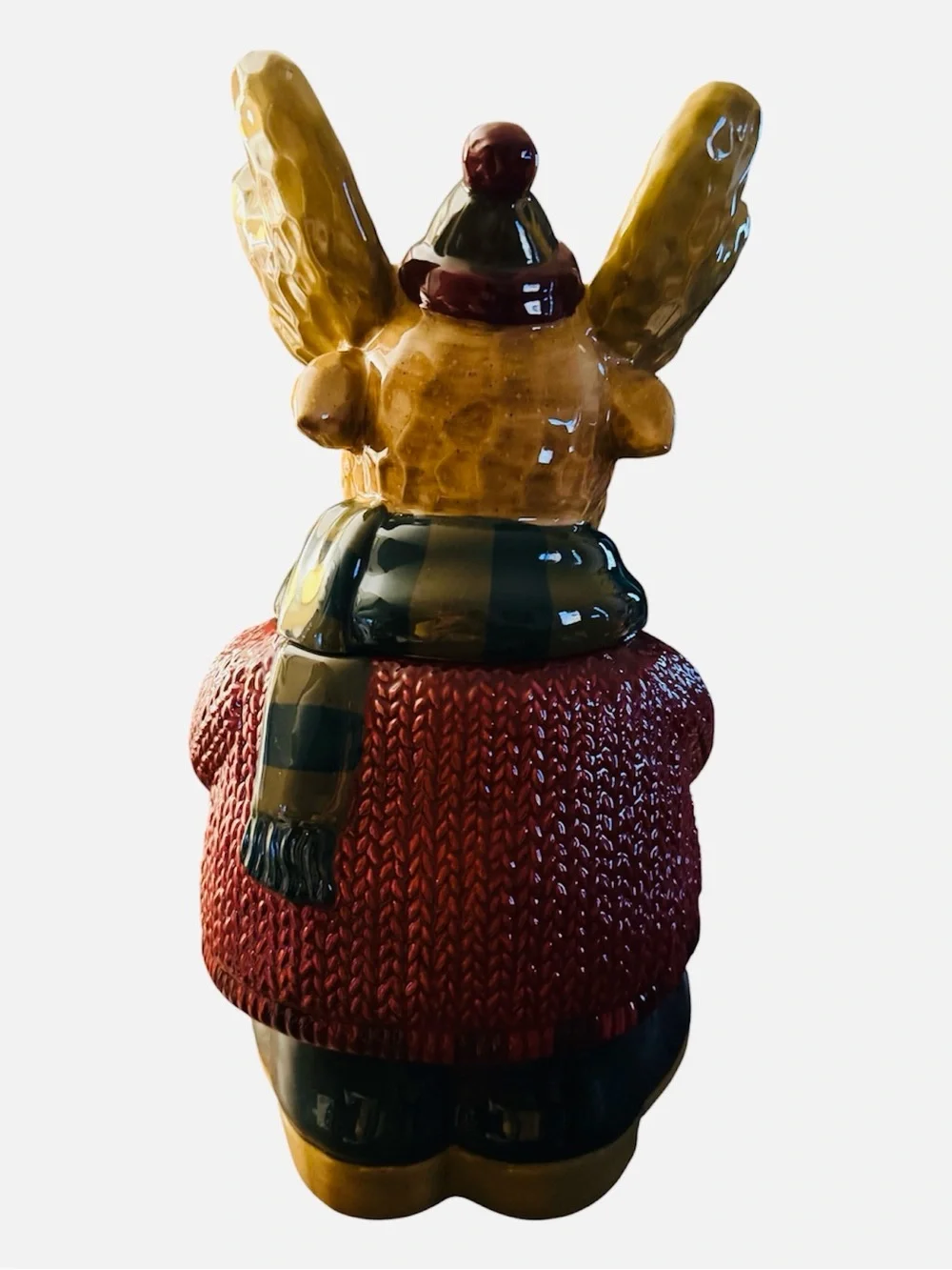 St. Nicholas Square Heartland Christmas Moose cookie jar